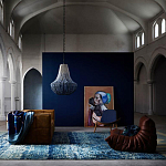 Люстра каплевидной формы украшенная круглыми бусинами Gradient Chandelier Blue White варинант исполнения - 1 | Loft Concept в Красноярске