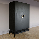 Платяной шкаф Elsa Dreams Black с 2-мя фасадами варинант исполнения - 2 | Loft Concept в Красноярске