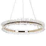 Кольцевая люстра с хрустальным декором Rowan Crystal Ring Horizontal Chandelier варинант исполнения - 3 | Loft Concept в Красноярске