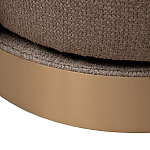 Кресло вращающееся черно-золотая рогожка Julia Armchair Golden Belt варинант исполнения - 5 | Loft Concept в Красноярске