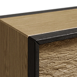 Тумба 2 ящика с подсветкой на рельефном фасаде Warm Industrial варинант исполнения - 5 | Loft Concept в Красноярске