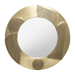 Зеркало золотое со вставками в виде геометрических фигур варинант исполнения - 1 | Loft Concept в Красноярске