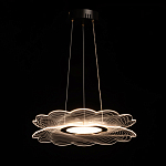 Люстра с прозрачным волнистым плафоном в форме цветка Ethereal Bloom варинант исполнения - 3 | Loft Concept в Красноярске