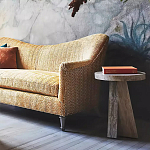 Дизайнерский журнальный стол с круглой каменной столешницей Utezu варинант исполнения - 3 | Loft Concept в Красноярске