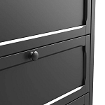 Комод с 3-мя ящиками черный Silva Black Chest of Drawers варинант исполнения - 5 | Loft Concept в Красноярске
