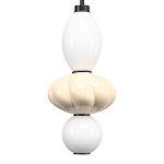 Подвесной светильник фигурный с керамическими элементами Light Fragrant варинант исполнения - 4 | Loft Concept в Красноярске