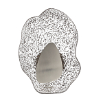 Бра с рельефным волнообразным стеклянным плафоном и вставкой из мрамора Liquid Stone варинант исполнения - 6 | Loft Concept в Красноярске