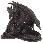 Декоративная статуэтка Дракон Dragon Dark Bronze Statuette варинант исполнения - 1 | Loft Concept в Красноярске