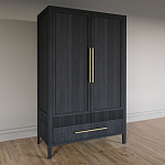 Шкаф платяной Primo с выдвижными ящиками шпон Светлый дуб варинант исполнения - 3 | Loft Concept в Красноярске