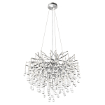 Люстра подвесная с прозрачными стеклянными подвесками в форме капель Диаметр 60 см Droplet Chandelier варинант исполнения - 12 | Loft Concept в Красноярске