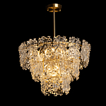 Люстра многоярусная с объемными прозрачными цветами Hanging Flowers варинант исполнения - 3 | Loft Concept в Красноярске