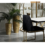 Стул обеденный велюровый черный с золотым каркасом Nobility варинант исполнения - 6 | Loft Concept в Красноярске