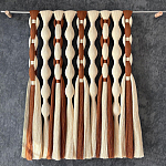 Дизайнерский Декор на стену с кисточками из хлопковых нитей wall panel Thread brushes варинант исполнения - 1 | Loft Concept в Красноярске