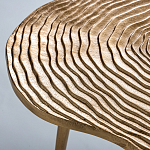 Металлический кофейный столик Puddle Gold варинант исполнения - 3 | Loft Concept в Красноярске