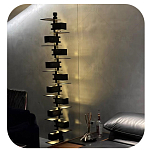 Торшер с каркасом из множества полок Links варинант исполнения - 1 | Loft Concept в Красноярске