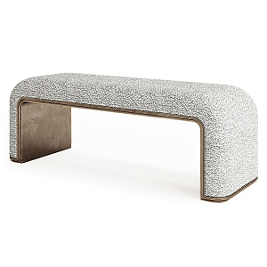 Банкетка Forli с элегантными латунными вставками 