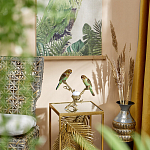 Подсвечник с двумя попугаями из фарфора на бронзовой ветке Eden Garden варинант исполнения - 6 | Loft Concept в Красноярске