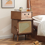 Тумбочка прикроватная деревянная Робот Robot Desk варинант исполнения - 1 | Loft Concept в Красноярске