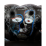 Кресло "Баския и Уорхол" Basquiat Warhol graffiti chair натуральная кожа варинант исполнения - 7 | Loft Concept в Красноярске