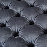 Пуф велюровый серый с каретной стяжкой Perennially варинант исполнения - 2 | Loft Concept в Красноярске