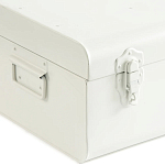 Металлический сундук Metal Chest White варинант исполнения - 3 | Loft Concept в Красноярске