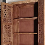 Этнический шкаф с орнаментом резьба из дерева Indian Antique Furniture варинант исполнения - 2 | Loft Concept в Красноярске