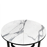 Стол обеденный раздвижной со столешницей белый мрамор Magali варинант исполнения - 6 | Loft Concept в Красноярске