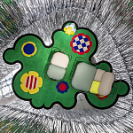 Дизайнерский ковер с цветами Poltronova Tappeto Prato Rug варинант исполнения - 7 | Loft Concept в Красноярске