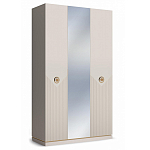 Шкаф трёхдверный с 1-ой зеркальной дверью Satin Furniture варинант исполнения - 1 | Loft Concept в Красноярске