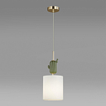 Подвесной светильник с декором в виде кактуса из керамики Opuntia D18 см варинант исполнения - 4 | Loft Concept в Красноярске