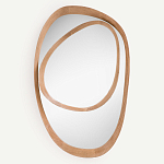 Ассиметричное зеркало в дубовой раме Infinity Symbol варинант исполнения - 1 | Loft Concept в Красноярске