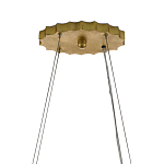 Люстра овальная в сочетании черного и золотого цвета Mesh Lighting варинант исполнения - 5 | Loft Concept в Красноярске