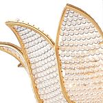 Люстра в форме тюльпана с лепестками из прозрачных стеклянных бусин Hanging Flowers варинант исполнения - 1 | Loft Concept в Красноярске