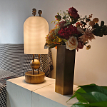 Настольная лампа в виде фонаря с белым фактурным абажуром Echoes of Light варинант исполнения - 4 | Loft Concept в Красноярске