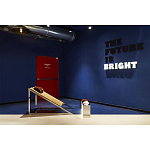 Дизайнерское кресло на металлическом каркасе с подставкой для ног Poltronova Mies Armchair варинант исполнения - 11 | Loft Concept в Красноярске