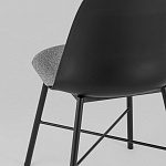 Стул из прочного пластика на металлическом основании Anora Black варинант исполнения - 6 | Loft Concept в Красноярске