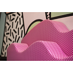 Дизайнерский модульный диван волнистой формы с цветным принтом Poltronova Superonda Sofa варинант исполнения - 11 | Loft Concept в Красноярске