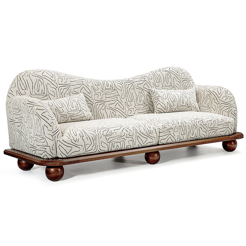 Диван Indra Sofa Молочный Коричневый в Красноярске | Loft Concept 