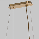 Люстра подвесная с овальными подвесками из стекла дымчатого цвета Harlow Crystal Round варинант исполнения - 6 | Loft Concept в Красноярске