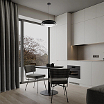 Подвесной светильник круглый черного цвета из металла  Vita Cuna варинант исполнения - 7 | Loft Concept в Красноярске