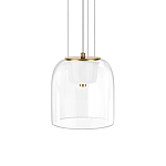 Подвесной светильник с цилиндрическим прозрачным стеклянным плафоном Grada Light варинант исполнения - 1 | Loft Concept в Красноярске