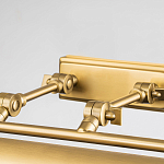 Светильник для картин цвета состаренная латунь с широким плафоном на прямоугольном основании Elstead Lighting варинант исполнения - 3 | Loft Concept в Красноярске