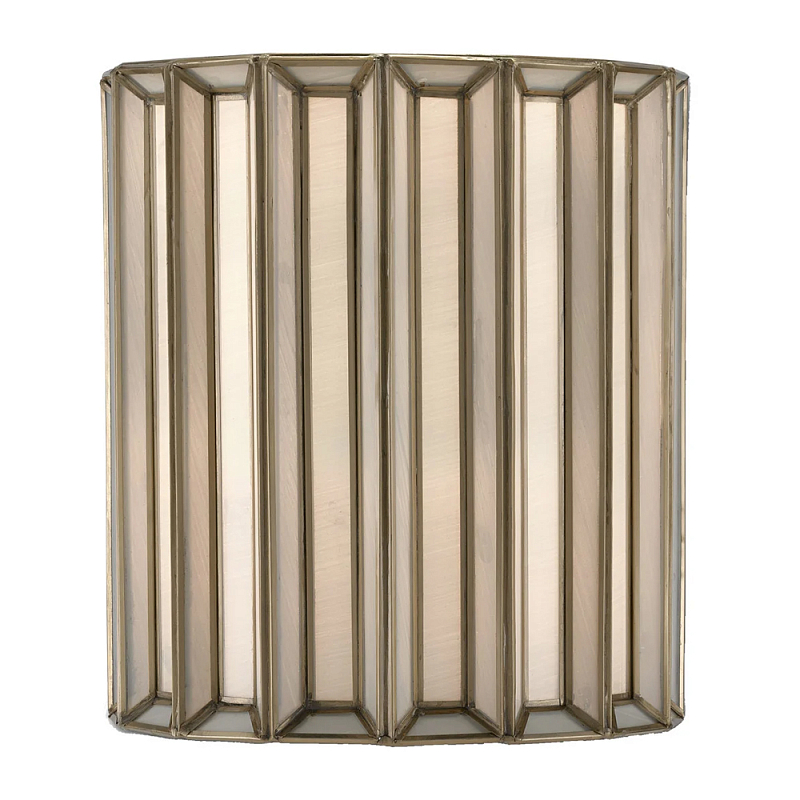 Бра настенное с фактурным каркасом Soft Glow Lamps Молочный Латунь в Красноярске | Loft Concept 