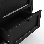 Комод узкий с 5-ю ящиками черный Silva Black Chest of Drawers варинант исполнения - 4 | Loft Concept в Красноярске