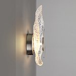 Бра с рельефным волнообразным стеклянным плафоном и вставкой из мрамора Liquid Stone варинант исполнения - 7 | Loft Concept в Красноярске