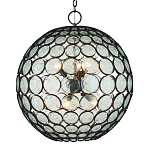 Люстра в форме шара из круглых декоративных элементов Circle of Light варинант исполнения - 1 | Loft Concept в Красноярске