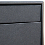 Комод из металла и кожи Guarin Chest of Drawers варинант исполнения - 4 | Loft Concept в Красноярске