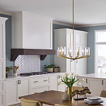 Люстра с 6-ю прозрачными цилиндрическими плафонами Kichler варинант исполнения - 6 | Loft Concept в Красноярске