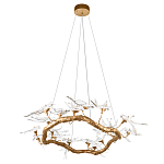 Люстра подвесная с прозрачными стеклянными птичками на ветвях Диаметр 100 см Serip Voa варинант исполнения - 4 | Loft Concept в Красноярске