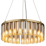 Люстра со стеклянными цилиндрическими плафонами Luminous Cylinders Amber Round варинант исполнения - 1 | Loft Concept в Красноярске